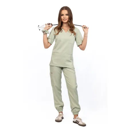 Spodnie medyczne SCRUBS MEDI TEDDY - LLEVANTI SOFT ALOE